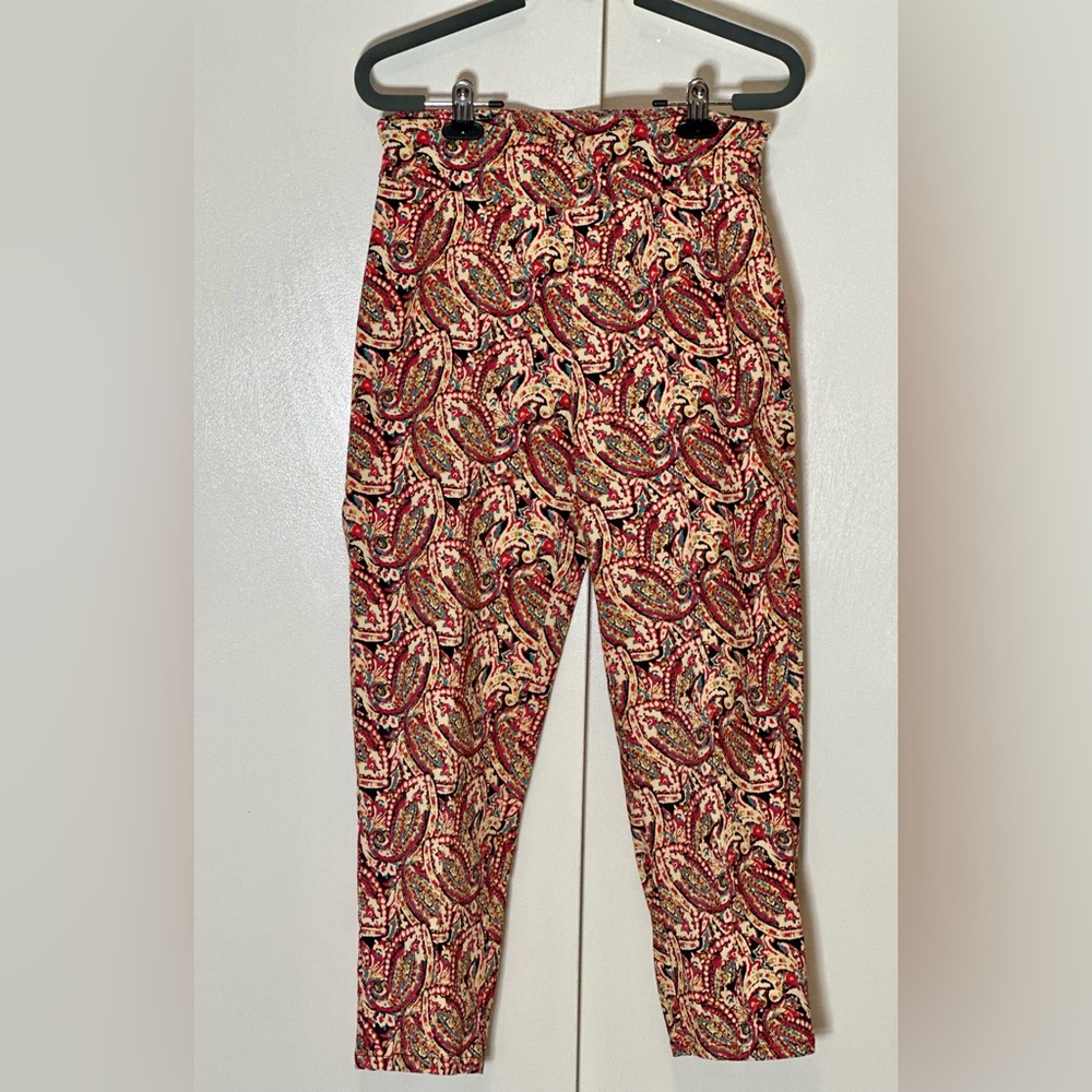 Colorful Paisley Print Pants